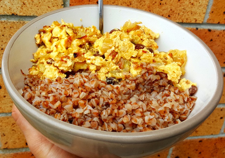 buckwheat scrambled eggs