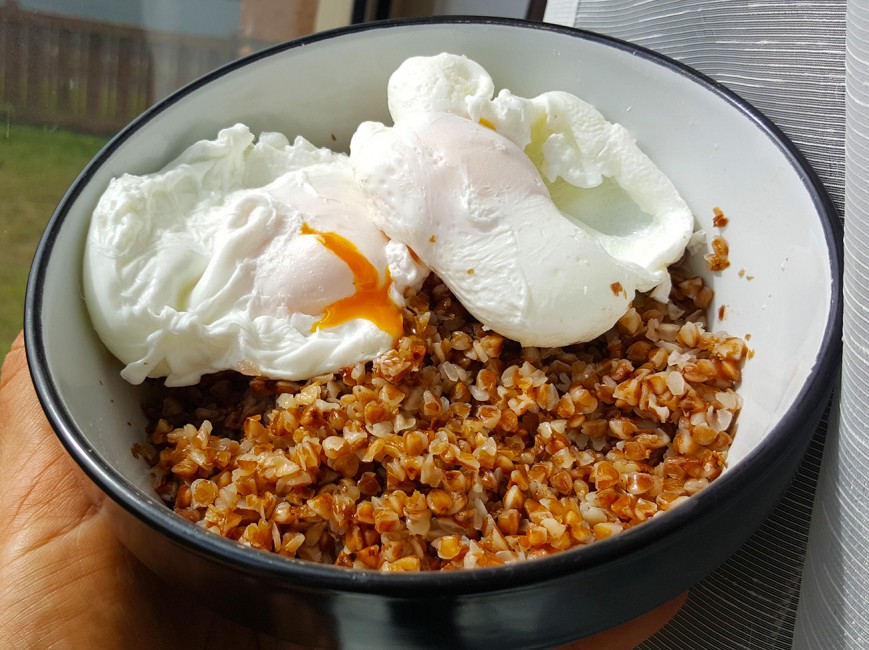 buckwheat with Eggs Benedict