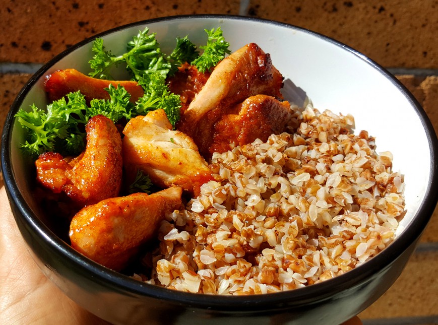 roasted buckwheat with chicken